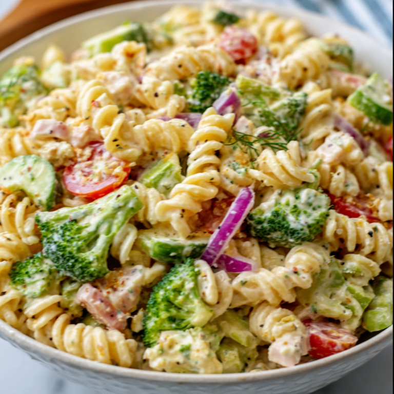 High Protein Ranch Pasta Salad Recipe | Quick &amp; Healthy Meal