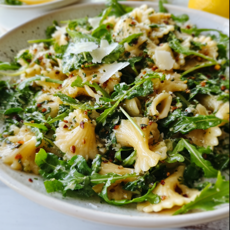 Fresh Lemon Arugula Pasta Salad Recipe | Easy &amp; Healthy Summer Dish