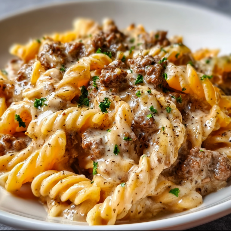 High Protein Creamy Beef Pasta Recipe | Easy &amp; Delicious Meal