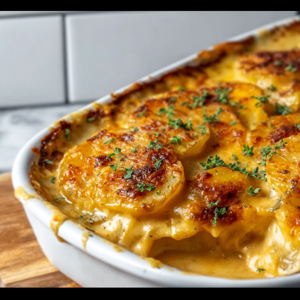 Creamy &amp; Cheesy Au Gratin Potatoes Recipe – Ultimate Comfort Side Dish