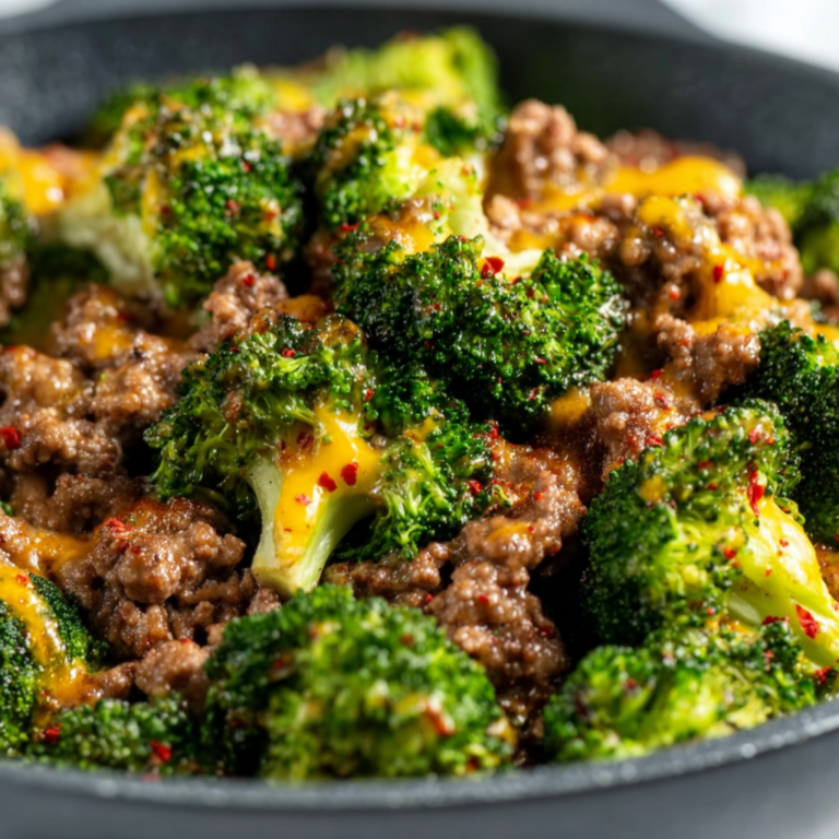 Delicious Keto Hamburger Broccoli Skillet Recipe | Low-Carb Dinner Idea