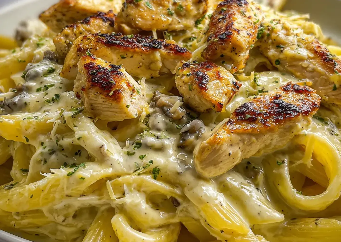Creamy Garlic Parmesan Chicken Pasta