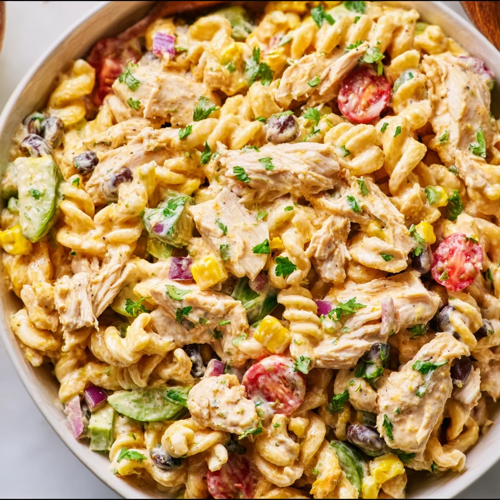Creamy Chipotle Chicken Pasta Salad