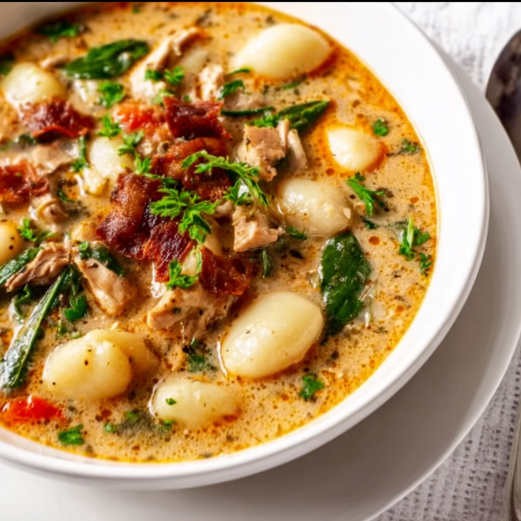 Italian Chicken Gnocchi Soup